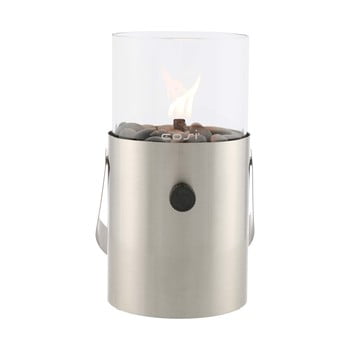 Lampă cu gaz cosi original, înălțime 30 cm, argintiu mat