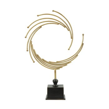 Statuetă decorativă din fier în culoare aurie Mauro Ferretti Round
