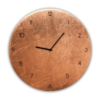Ceas de perete styler glassclock copper, ⌀ 30 cm