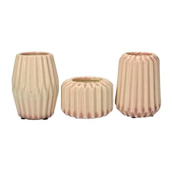 Set 3 vaze Stoneware Pink