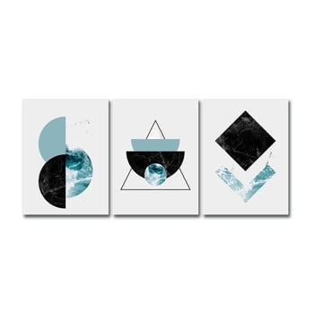 Set 3 tablouri canvart marsico