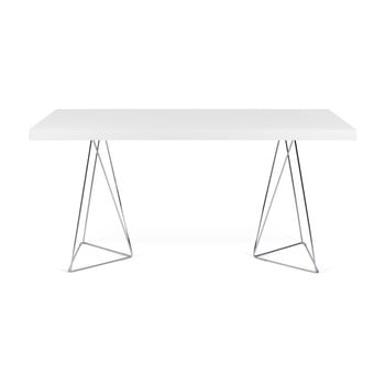 Masă temahome trestle, 160 cm, alb