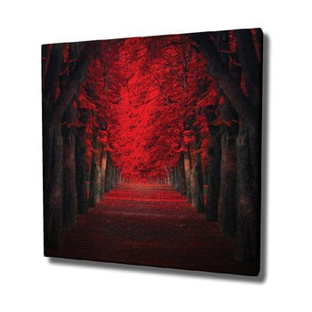 Tablou pe pânză red trees, 45 x 45 cm