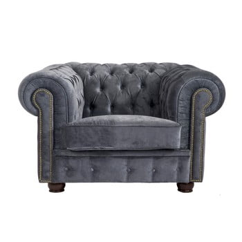 Fotoliu max winzer norwin velvet, gri