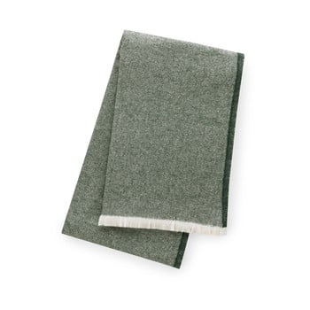 Pled din amestec de bumbac euromant linen, 140 x 180 cm, verde