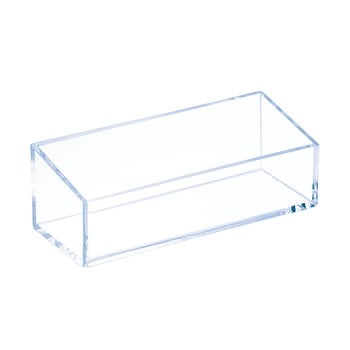 Cutie transparentă stivuibilă iDesign Clarity, 15 x 6 cm
