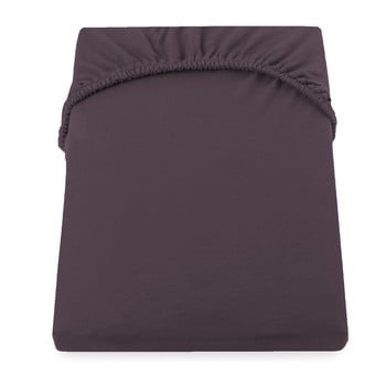 Cearșaf elastic din bumbac decoking amber collection, 140-160 x 200 cm, maro