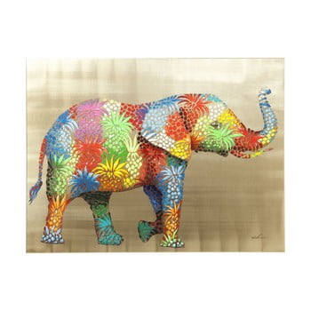 Tablou Kare Design Touched Flower Elefant, 120 x 90 cm