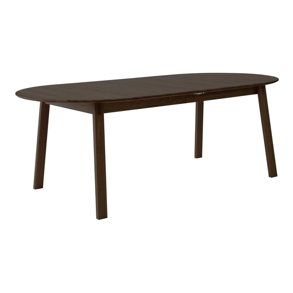 Hnědý rozkládací jídelní stůl z dubového dřeva 100x220 cm Amalfi – Hammel Furniture