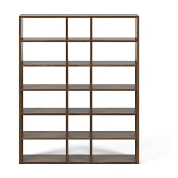 Bibliotecă temahome pombal, lățime 182 cm, maro închis
