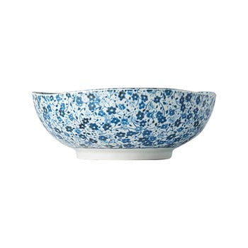Bol din ceramică mij daisy, ø 17 cm, alb - albastru