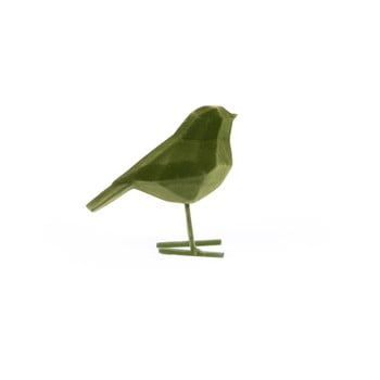 Statuetă decorativă pt living bird, înălțime 17 cm, verde închis
