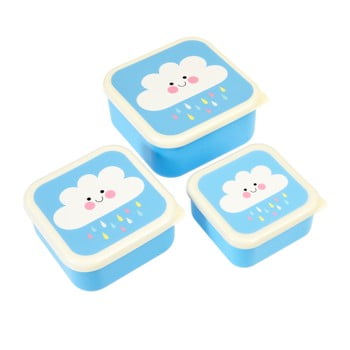 Set 3 cutii pentru gustări rex london happy cloud