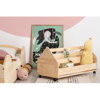 Cutie mobilă pentru depozitare din lemn de pin Adeko Kutu Alma, 80 cm imagine