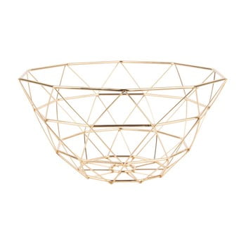 Fructieră pt living diamond, ⌀ 30 cm, auriu