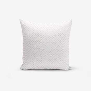 Față de pernă cu amestec din bumbac minimalist cushion covers fusya colorful zigzag modern, 45 x 45 cm