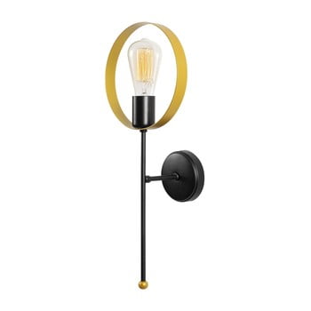 Aplică metalică opviq lights theo, negru