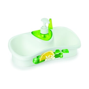 Dozator detergent vase cu suport snips, verde