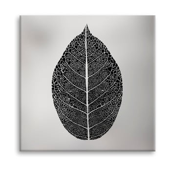 Tablou imprimat pe pânză styler silver leaf, 60 x 60 cm