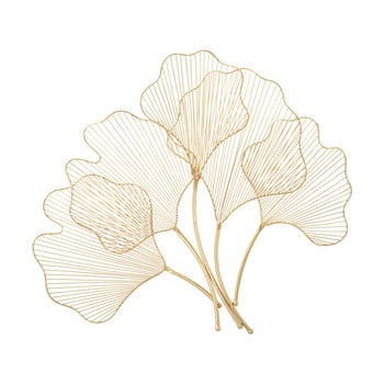 Decorațiune pentru perete mauro ferretti glam leaf, 69 x 62 cm, auriu