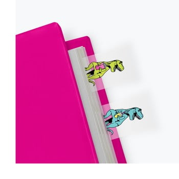 Set 100 de semne de carte adezive just mustard t-rex