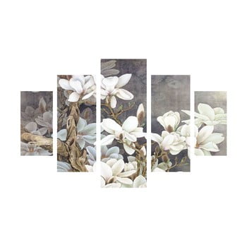 Tablou din mai multe piese white blossom, 92 x 56 cm