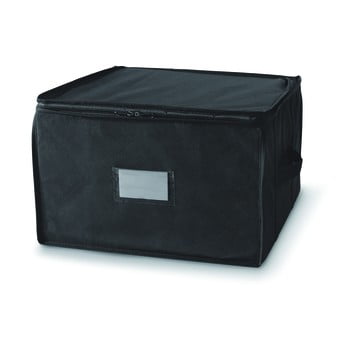 Cutie de depozitare cu fermoar compactor compress pack, 125 l, negru