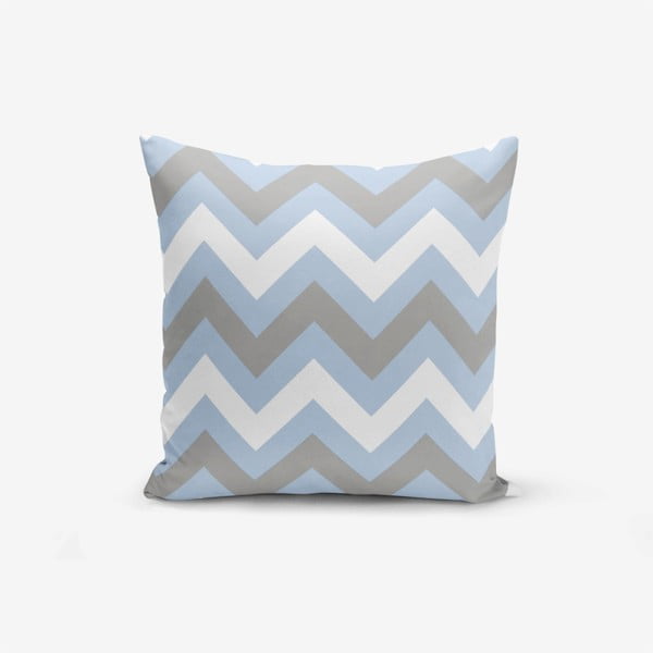 Povlak na polštář Minimalist Cushion Covers Zigzag Blue, 45 x 45 cm
