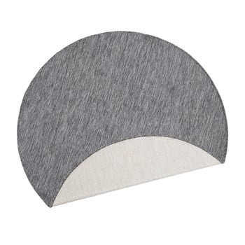 Covor reversibil bougari miami, Ø 200 cm, gri