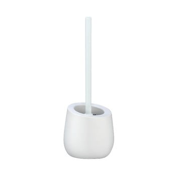 Perie cu suport din ceramică pentru toaletă wenko badi, alb