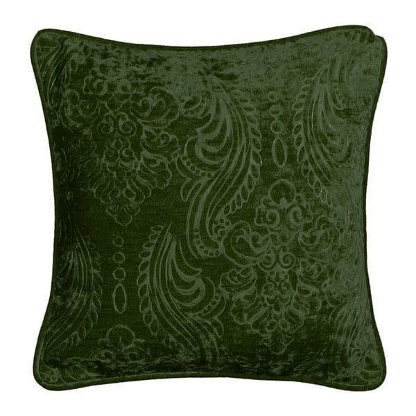 Tmavě zelený polštář Kate Louise Exclusive Ranejo, 45 x 45 cm