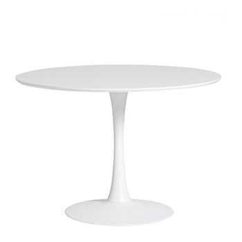 Masă marckeric oda, ⌀ 110 cm, alb