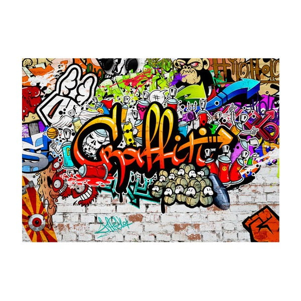 Velkoformátová tapeta Bimago Colourful Graffiti, 400 x 280 cm