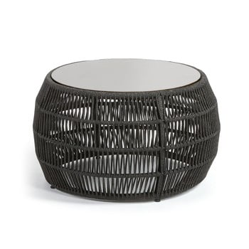 Măsuță de cafea la forma program, Ø 70 cm, negru