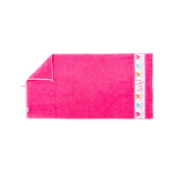 Růžový ručník Tiseco Home Studio, 70 x 130 cm