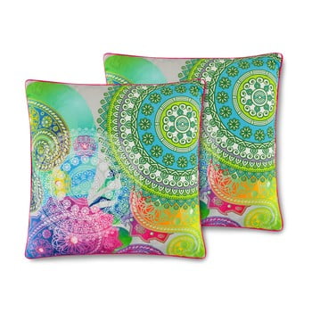 Pernă cu 2 fețe hip xandine, 48 x 48 cm, multicolor