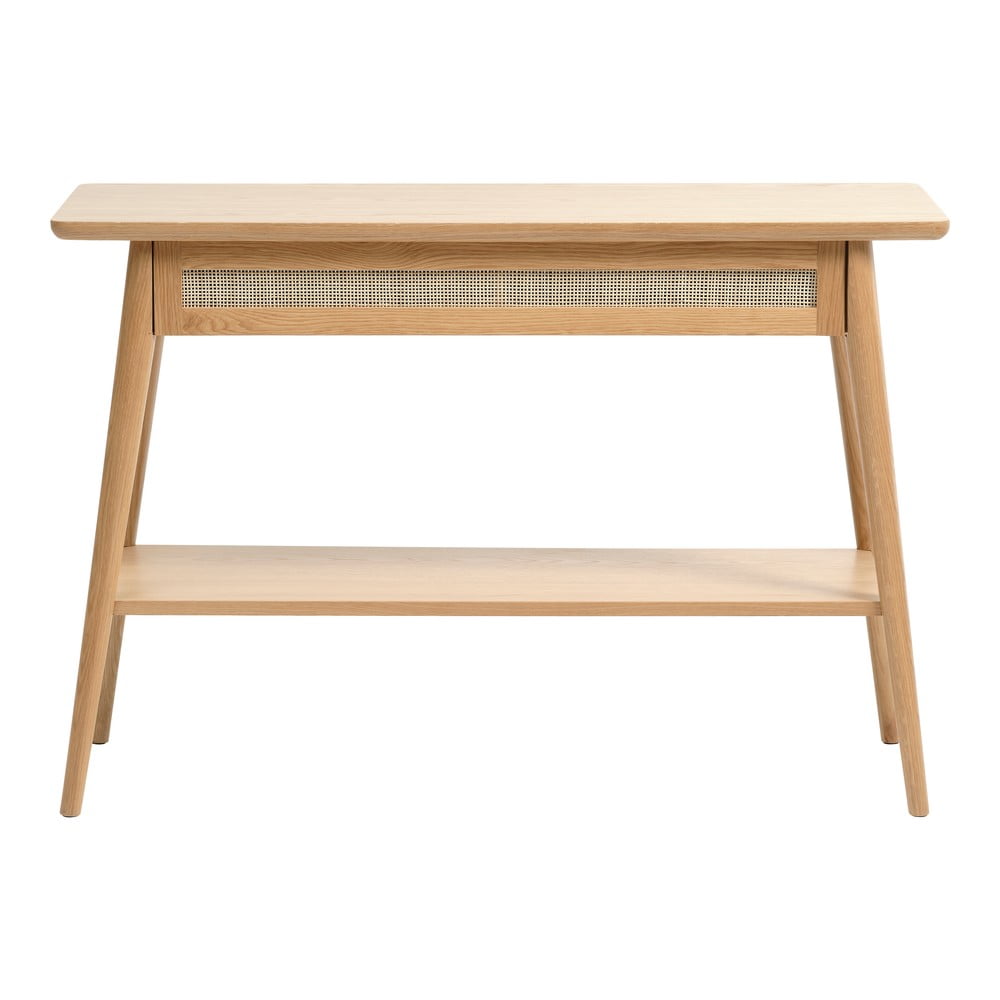 Konzolový stolek s deskou v dubovém dekoru v přírodní barvě 40x110 cm Barrali – Unique Furniture