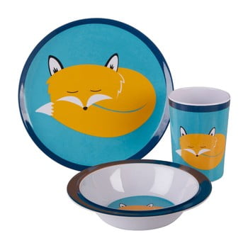 Set veselă pentru copii premier housewares mimo felix fox, 3 piese