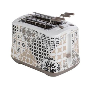 Toaster din oțel inoxidabil Brandani Alhambra, 25 x 16 cm, gri