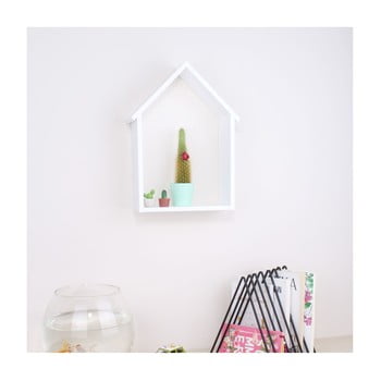 Raft de perete din lemn north carolina scandinavian home decors house, alb