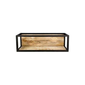 Poliță perete cu detalii din lemn de mango hsm collection caria, 75 x 25 cm