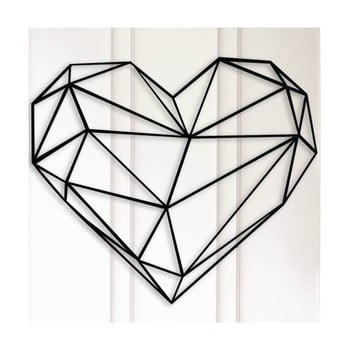 Decorațiune metalică pentru perete Polygon Heart