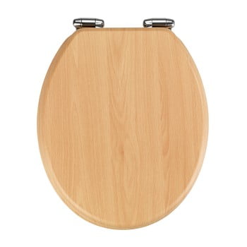 Capac wc din lemn wenko beech nature, 43 x 37 cm