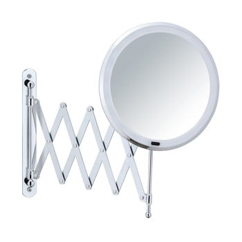 Oglindă cosmetică de perete cu suport telescopic și LED Wenko Barona poza