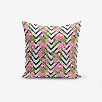 Față de pernă cu amestec din bumbac Minimalist Cushion Covers Zigzag Zebra Ogea Malea, 45 x 45 cm