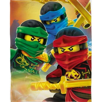 Pătură din bumbac pentru copii Halantex Lego Ninjago, 100 x 150 cm