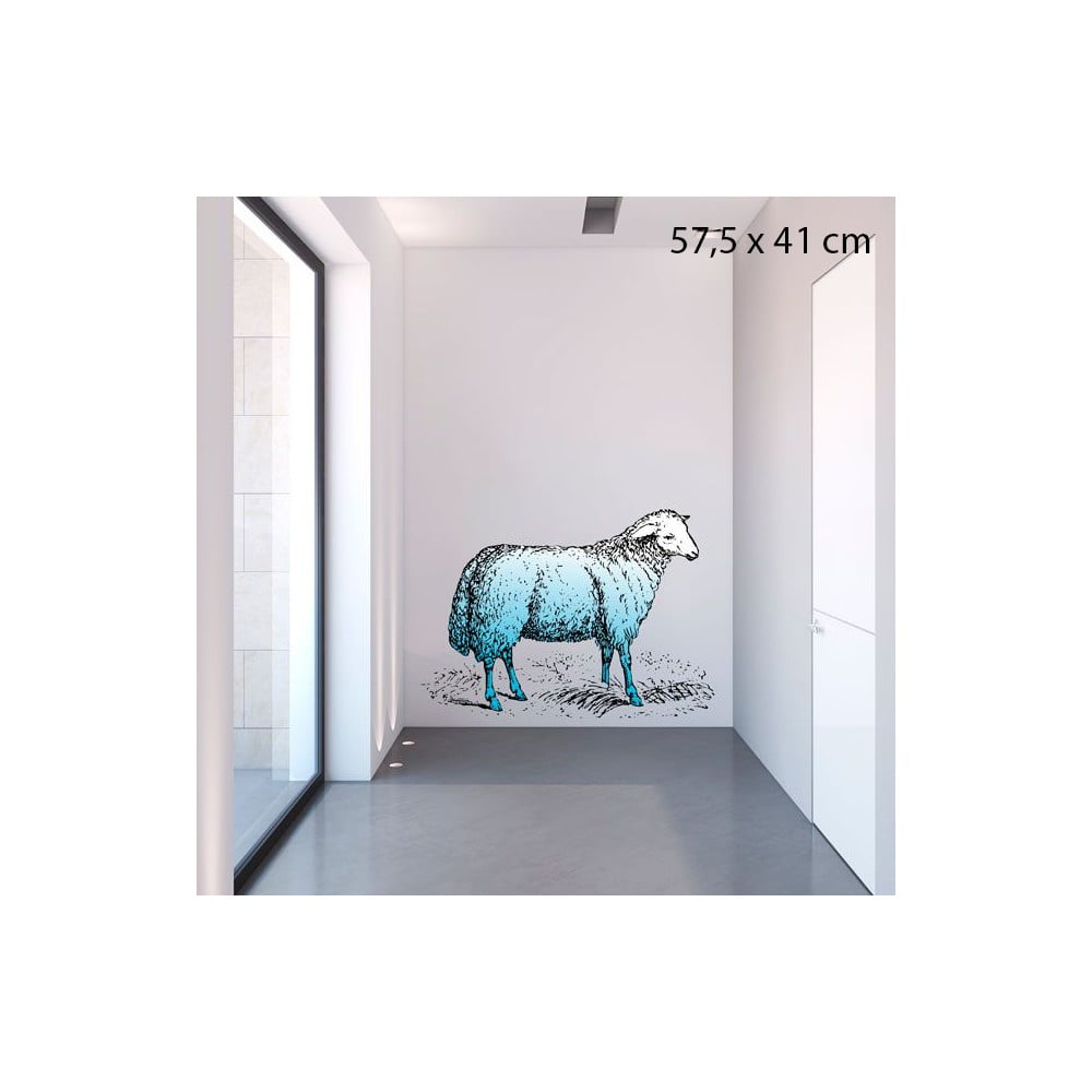 Samolepka Blue Sheep, 57x41 cm