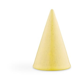 Statuetă decorativă din ceramică Kähler Design Glazed Cone Yellow, înălțime 11 cm, galben