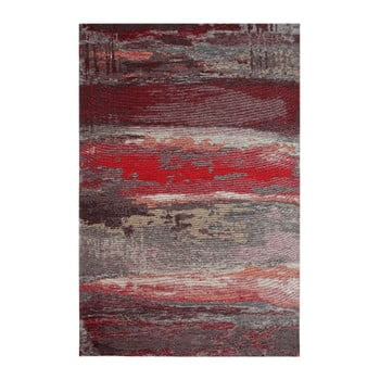 Covor eco rugs red abstract, 80 x 300 cm