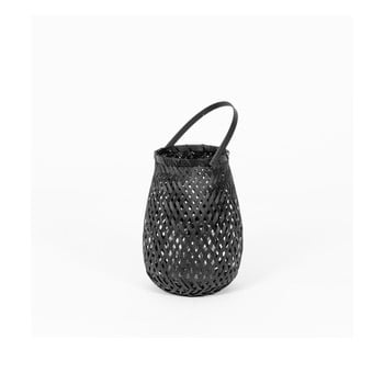 Felinar din bambus compactor bamboo lantern, ⌀ 18 cm, negru